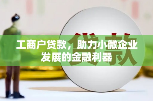 锦屏工商户贷款，助力小微企业发展的金融利器