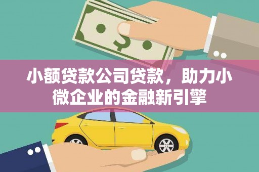 锦屏小额贷款公司贷款，助力小微企业的金融新引擎