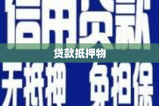 锦屏贷款抵押物